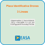 Placa Identificativa 3 Lineas Placa Identificativa 3 Lineas Image