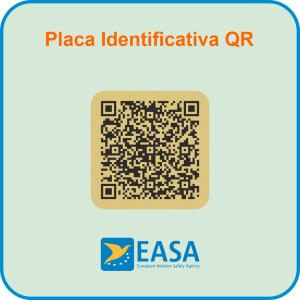 Placa Identificativa Drone QR