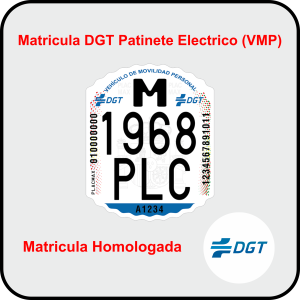 matricula VMP DGT personalizada